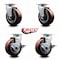 Service Caster Tool Box Caster Wheel Set 5'' Maroon Polyurethane Swivel Casters, 4PK TOOL-SCC-20S520-PPUB-2-TLB-2 - alternate 6